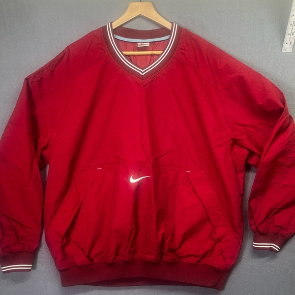Nike Windrunner Vintage 90s Windbreaker Mens L Alabama Crimson Burgundy 80s 1480 - Picture 1 of 8